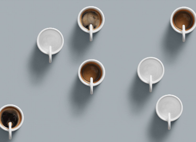 极简主义3D打印咖啡杯设计