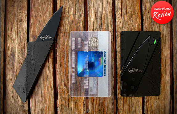 户外携带佳品，超便捷携带可折叠信用卡刀设计
