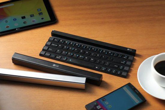 LG首款固体卷轴式无线键盘，外出商务工作利器设计