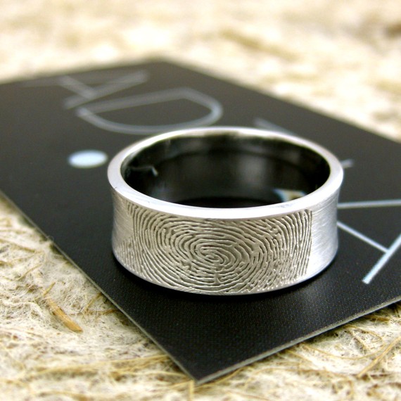 创意指纹婚戒设计，独一无二的戒指设计