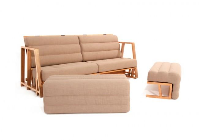 三款创意沙发床图片，小户型全能现代家具设计典范