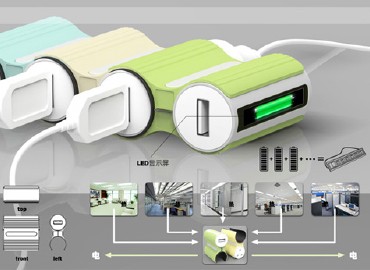 热电转换器创意设计，利用照明热量充电的...