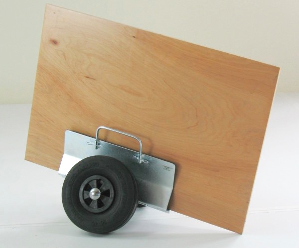 木板手推车设计，专业单人便携板材运输工具