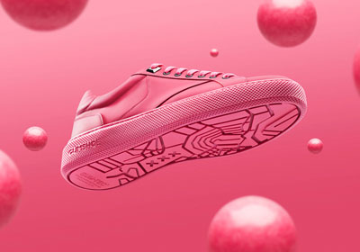 脑洞大开的环保运动鞋设计，鞋底来自于口香糖