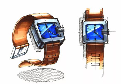 腕表产品手绘技巧，腕表渲染绘制手绘图文教程
