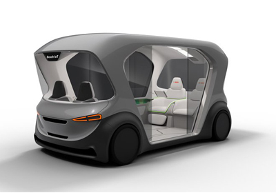 都市概念车设计欣赏，博世全电动自动驾驶汽车