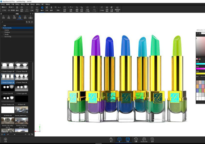 化妆品渲染实例教程，教你口红产品Keyshot渲染方法