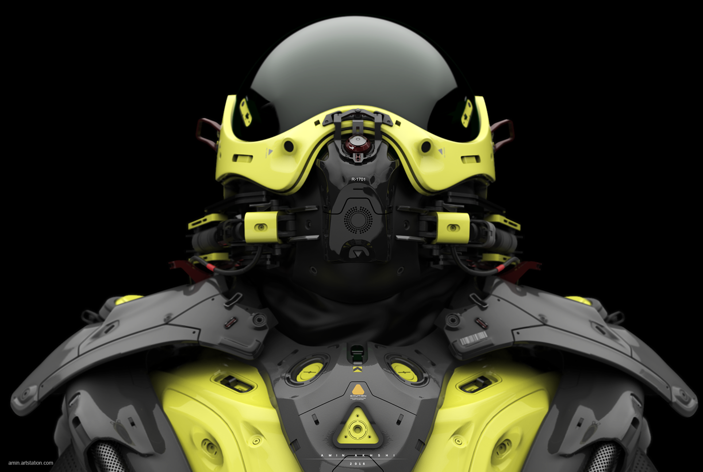 【概念设计】Ruroc 黑色炫酷高科技头盔设计~ - 普象网