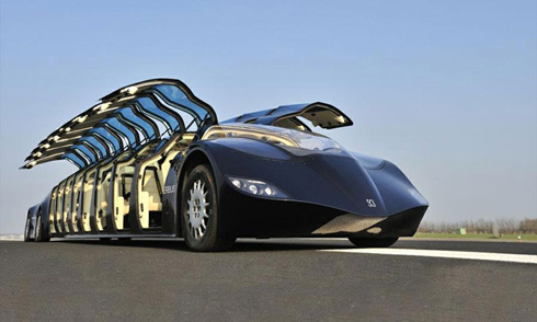 世界超级巴士概念设计，极具创意的超长跑车