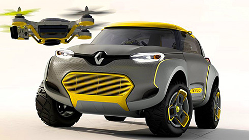 掌握无人机导航的雷诺概念车设计，享受概念的科技