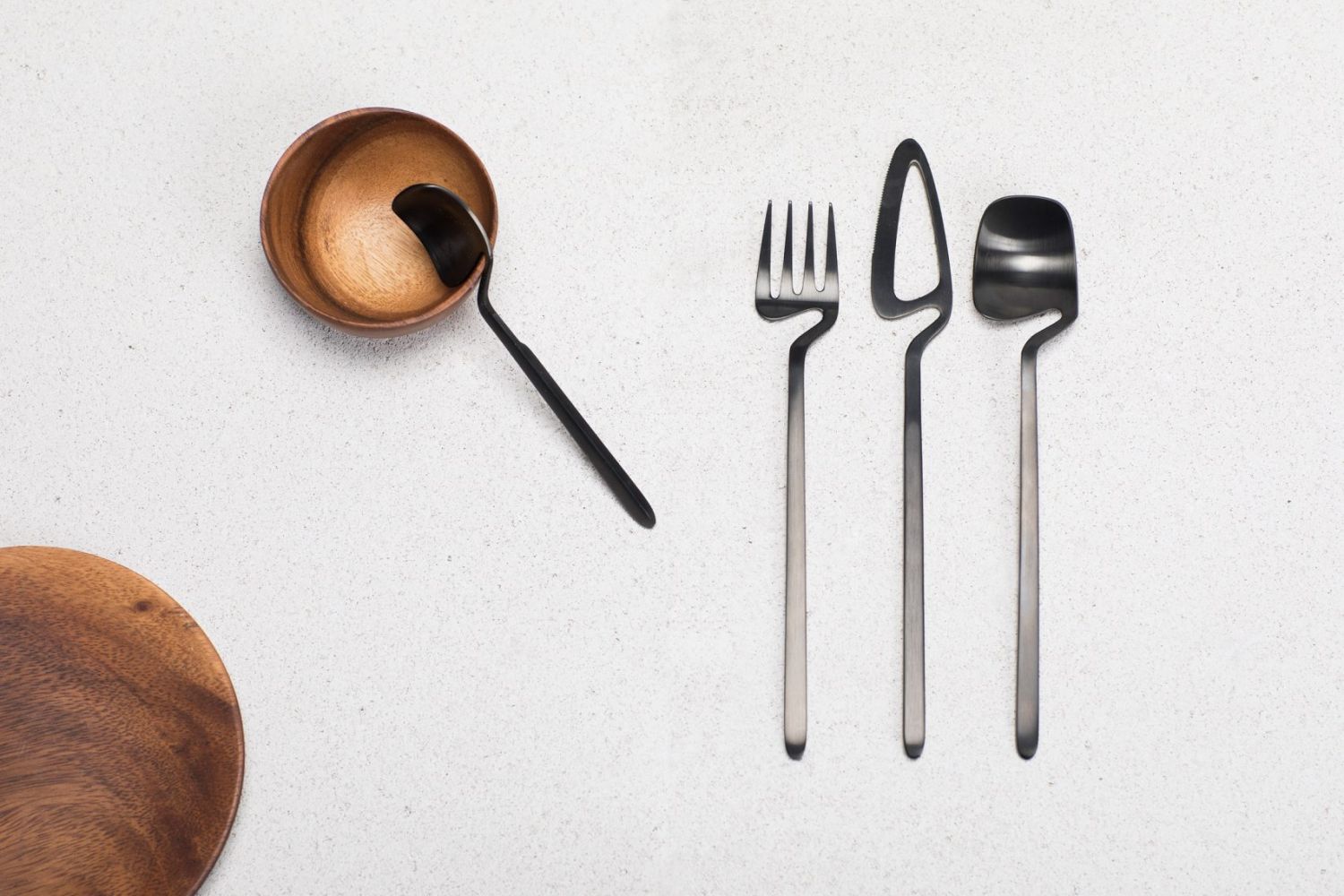 韩国静物摄影图片-西餐厨具刀叉-欧莱凯设计网