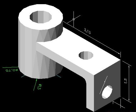 【图文教程】十六步教你用CAD简单绘制三维实体机械零件图