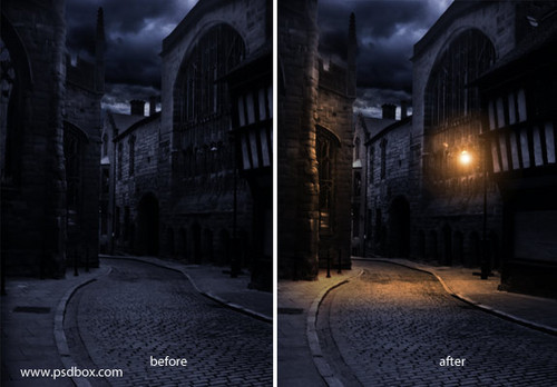 Photoshop光影处理方法与技巧：灯光特效