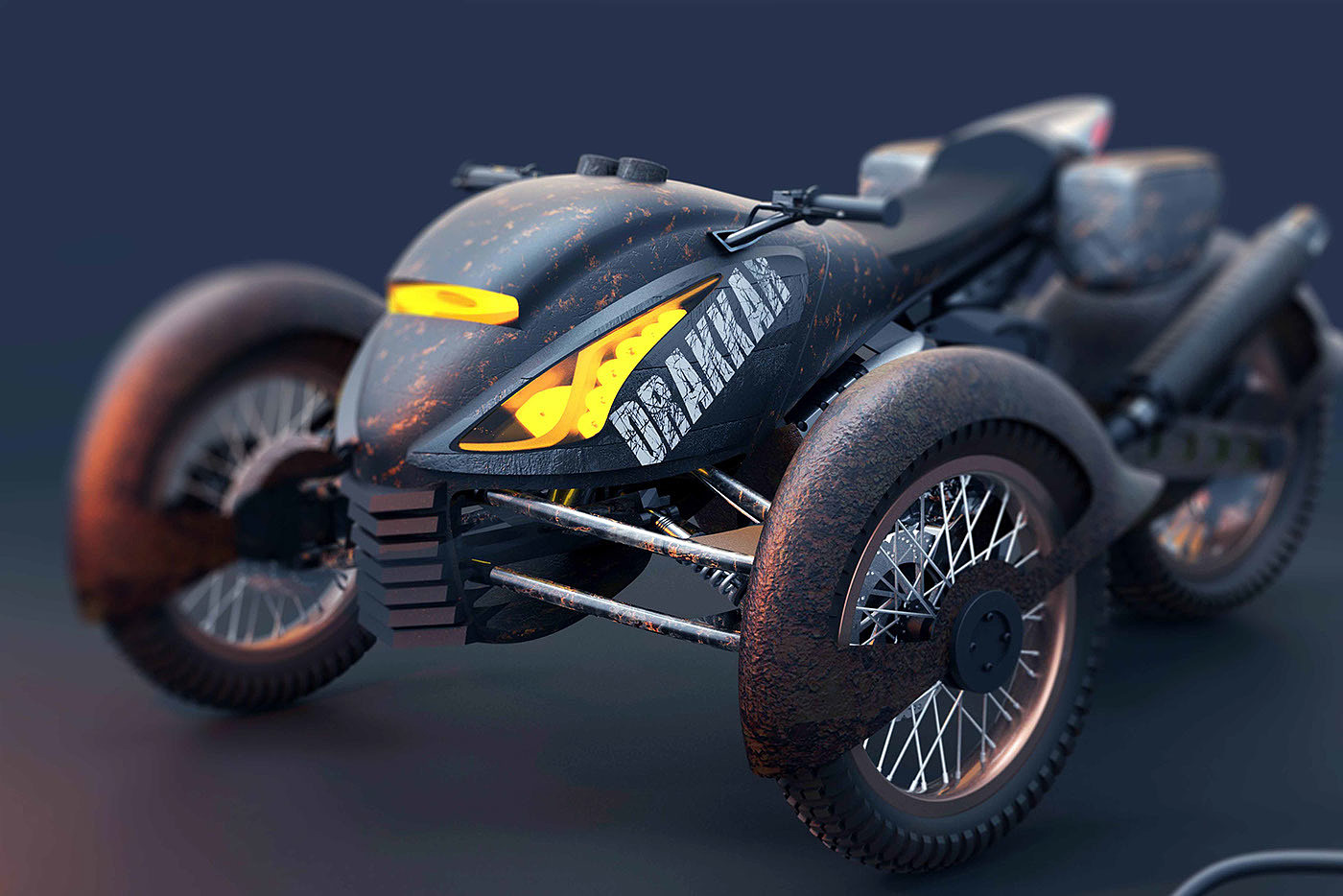 摩托车改装：以线条和造型来呈现幻想宝马拿铁重塑金身-新浪汽车