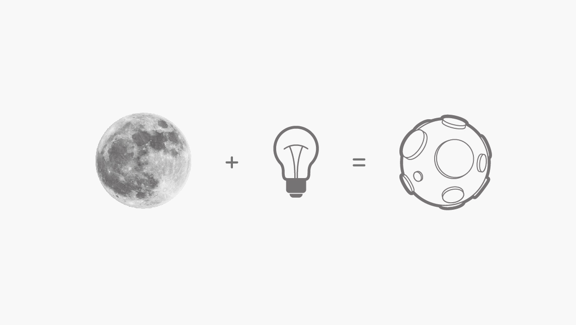 月球LED灯具设计