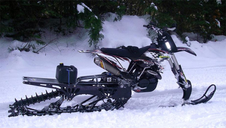 雪地摩托车履带设计冬季大雪天气自由行驶