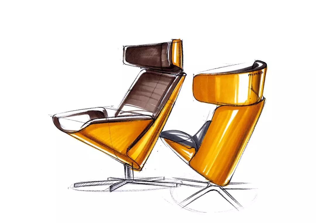 工业设计手绘实战教程教你如何画椅子