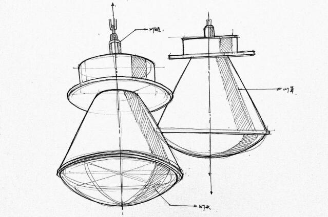 灯具设计手绘草图图片
